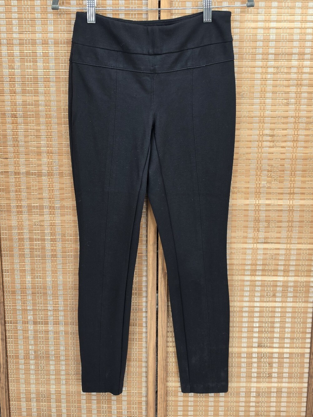 Bar III Black High-Rise Ponte Knit Pull On Pants Size Small